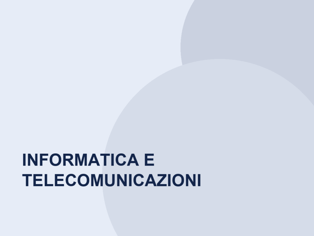Corso nel settore Informatica e telecomunicazioni