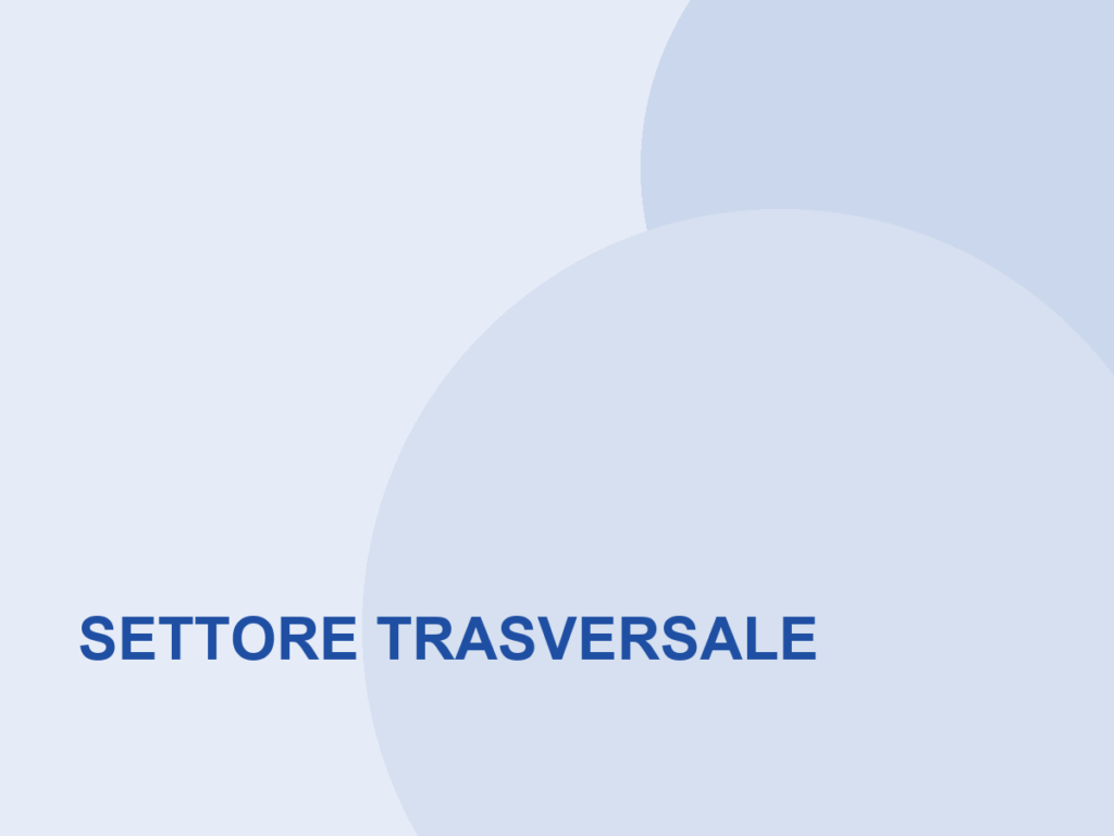 Corso nel settore Settore trasversale